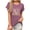 Red, variant on Womens Tops Short Sleeve Printed Round Neck Summer Tunic Tops Loose Tees Shirts Beige S