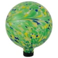 thumbnail image 3 of Northlight Hand Painted Swirled Outdoor Patio Garden Gazing Ball - 10" - Yellow and Green, 3 of 6