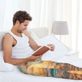 thumbnail image 7 of Mens Pajama Pants, Tropical Sunset Beach Scene Soft Sleep & Lounge Pants for Men, Cuteness Casual PJ Bottoms Pants with Pockets, 7 of 7