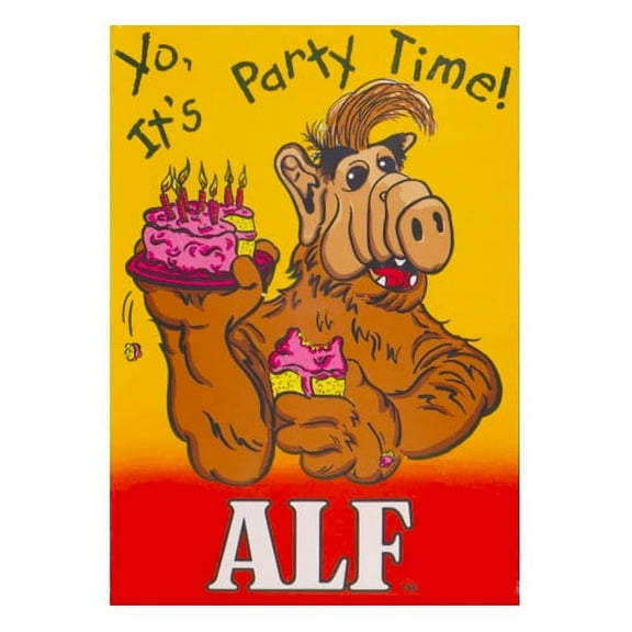 Various Vintage 1987 Printed Invitations, 8 Count