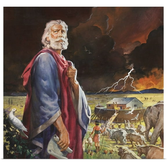Great BIG Canvas | Rolled James Edwin McConnell Poster Print entitled Noah's Ark