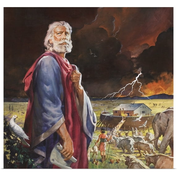 Great BIG Canvas | Rolled James Edwin McConnell Poster Print entitled Noah's Ark