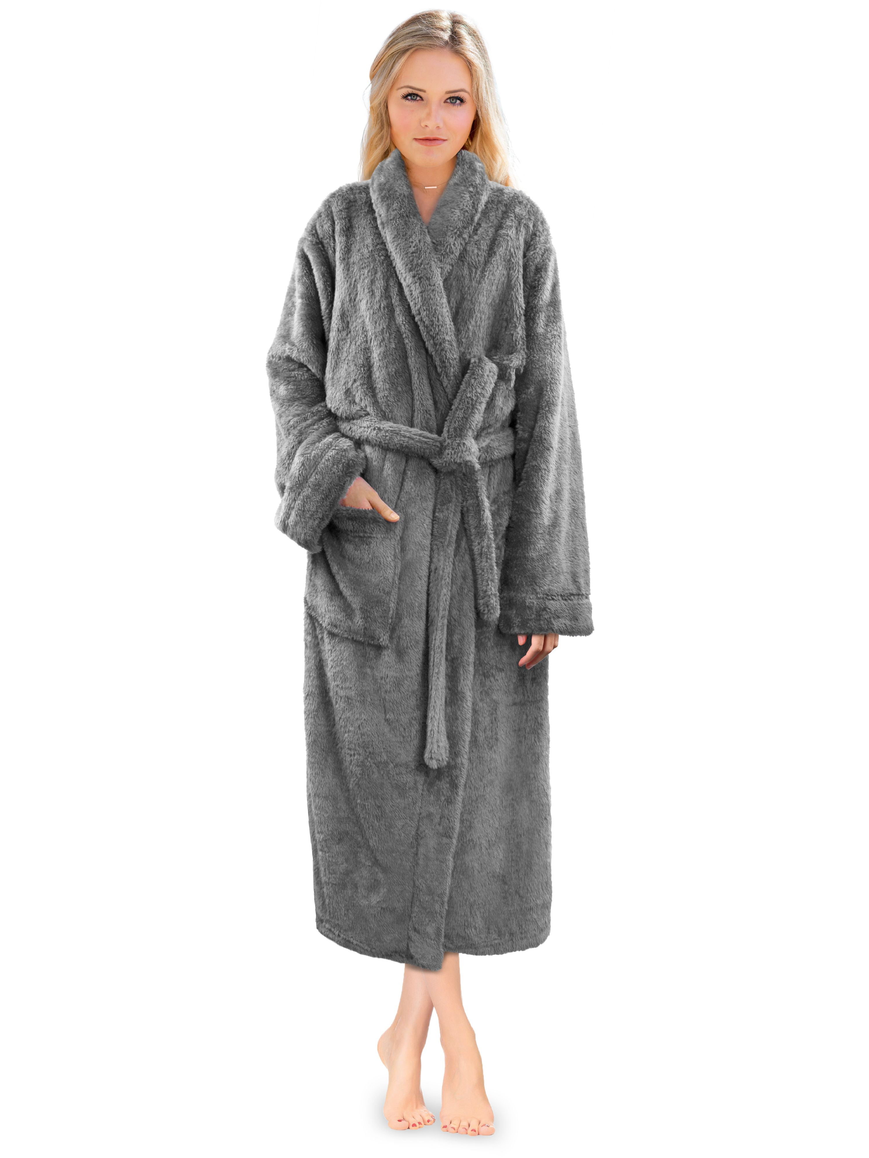Boys and Girls Fluffy Hooded Robe Plush Microfleece Bathrobe Soft Warm Made in Turkey