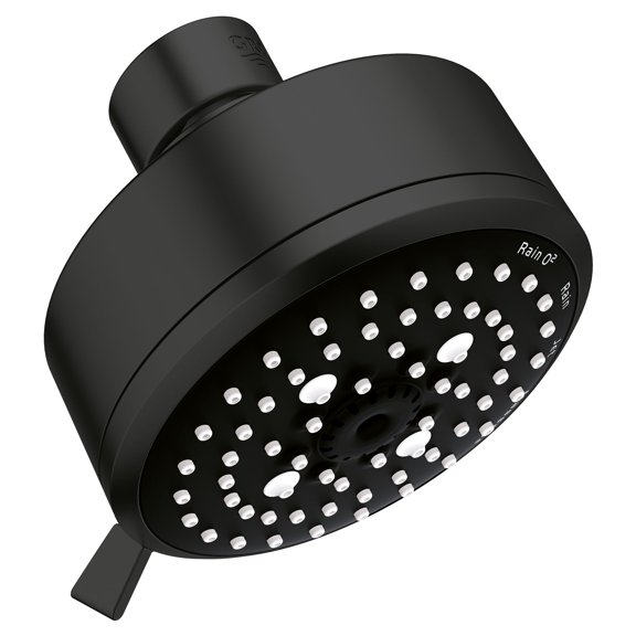 Grohe Tempesta 260432431 100 Shower Head, 4" - 4 Sprays, 1.75 gpm in Matte Black