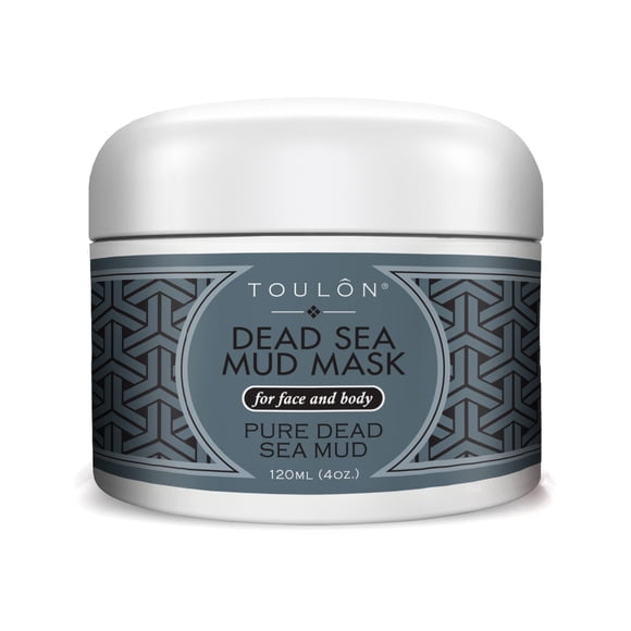 TOULON La mejor mascarilla de barro: mascarilla facial del Mar Muerto; Mascarilla Facial Exfoliante con Minerales Tratamiento Eliminador de Espinillas y Acné. Exfoliante Sensible. Barro Negro para Hom