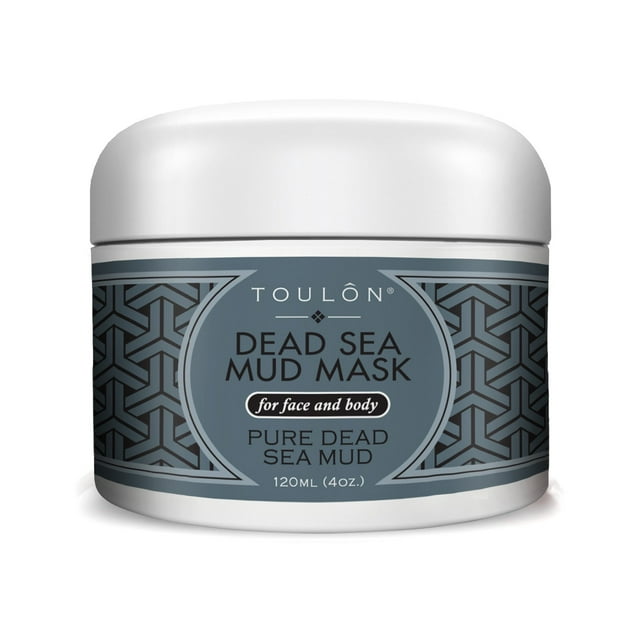 TOULON La mejor mascarilla de barro: mascarilla facial del Mar Muerto; Mascarilla Facial Exfoliante con Minerales Tratamiento Eliminador de Espinillas y Acné. Exfoliante Sensible. Barro Negro para Hom