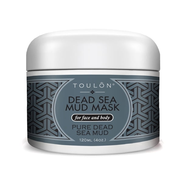 TOULON La mejor mascarilla de barro: mascarilla facial del Mar Muerto; Mascarilla Facial Exfoliante con Minerales Tratamiento Eliminador de Espinillas y Acné. Exfoliante Sensible. Barro Negro para Hom