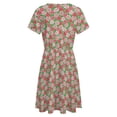 thumbnail image 5 of Peppermint Party Short Sleeve Dress Women Summer Evening Dresses Ladies Sundress, 5 of 7