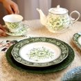 thumbnail image 4 of European Palace Retro Garden Ceramic Dinner Plate Set, Multi-purpose Round Plate Soup Plate Cup and Saucer Tableware for Home Kitchen Dining Party Use, 4 of 6