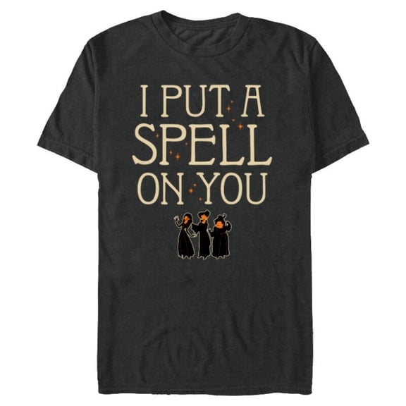 Disney Hocus Pocus I Put A Spell On You Halloween - Short Sleeve Blended T-Shirt for Adults - Customized-Graphite Snow Heather
