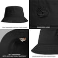thumbnail image 3 of Sombrero Timberland Black Bucket de sarga de algodón, tamaño pequeño/mediano, 3 of 3