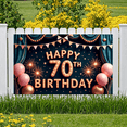 thumbnail image 3 of Glittering Banner Elegant Party Decoration Festive Fireworks 70th Birthday Celebration for Milestone Anniversary Senior Celebration Indoor Decor, 3 of 9