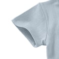 thumbnail image 5 of Weebloom Baby Boy Girl Pajamas Bodysuits Ribbed Short Sleeve Bodysuit Pjs Loungewear Sleepers Romper Onesie Light Blue 6-12 Months, 5 of 6