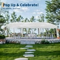 thumbnail image 5 of Danolapsi 10x30 Pop Up Canopy,Heavy Duty Outdoor Canopy Tent with Portable Roller Bag - 3 Adjustable Height, 4 Weight Bags, 8 Stakes & 6 Guy Ropes Included, 5 of 7