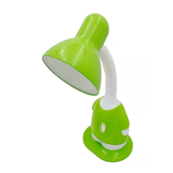 Lámpara DE Lectura Para Escritorio Flexible Niños Duende Color Verde Alfaelec
