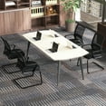thumbnail image 2 of Gymax Office Mesh Chair Set of 10 Upholstered Guest Conference Chair w/Ergonomic Backrest, 2 of 10