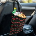 thumbnail image 4 of Yuyamidu Cherry Car Garbage Bag with Snap Buttons Strap Collapsible Auto Trash Can for Car SUV Truck Sedan Hanging Car Waste Bag Accessories Practical Car Trash Bag, 4 of 7