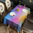 thumbnail image 2 of Rainbow Tie Dye Cloud Pattern Rectangle Tablecloth 60"x102",Waterproof Polyester Rectangle Table Cloth, Wipeable Spillproof Polyester Tablecloth for Dining, Camping, Indoor and Outdoor, 2 of 6