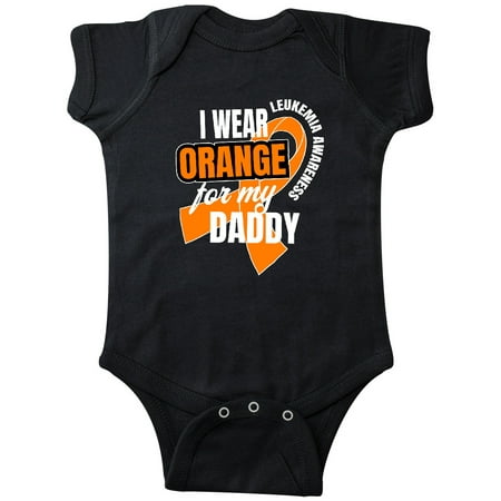 

Inktastic I Wear Orange For My Daddy Leukemia Awareness Gift Baby Boy or Baby Girl Bodysuit