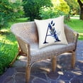 thumbnail image 2 of Throw Pillow Cover Alphabet Flowers 18x18 Inch Square Pillow Protector for Sofa Couch Bedroom Car Home 1pc, 2 of 4