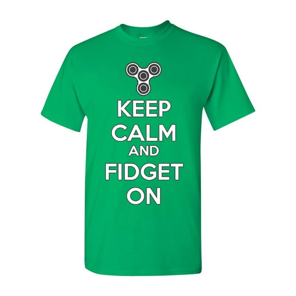 Keep Calm And Fidget On Spin Game DT Adult T-Shirt Tee