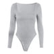 thumbnail image 5 of Mono Para Mujer Body de Manga Larga Control de Barriga Leotardo Fajas Cuello Simulado Body Cuello Alto Body Erógeno Ajustado Mamelucos Mono Odeerbi  ODB-4, 5 of 5
