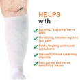 thumbnail image 7 of Diabetic Socks for Men Women Diabetic Socks for Swollen Feet Loose Top Neuropathy Socks Plus Size Socks Cotton Diabetic Socks Diabetic Knee High Over The Calf Socks 3 Pairs, 7 of 7