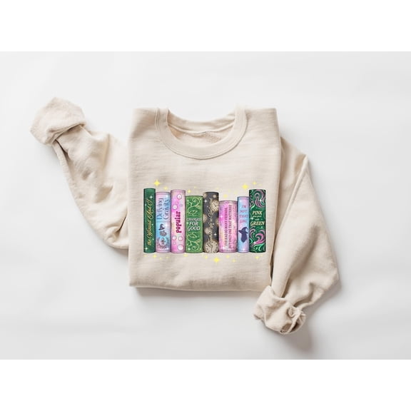 Wicked Changed For Good Book Sweatshirt, Defy Gravity Broomstick Magic Wand, Wicked 2025 Sweatshirt - Sizes S-5XL ,Art Print JSC