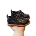 thumbnail image 5 of Miluxas Toddler Boys Girls Dress Shoes Leather Loafers Shoes Wedding Church Dress Shoes Loafer Flats for Baby Little Kids Black 12(28), 5 of 7
