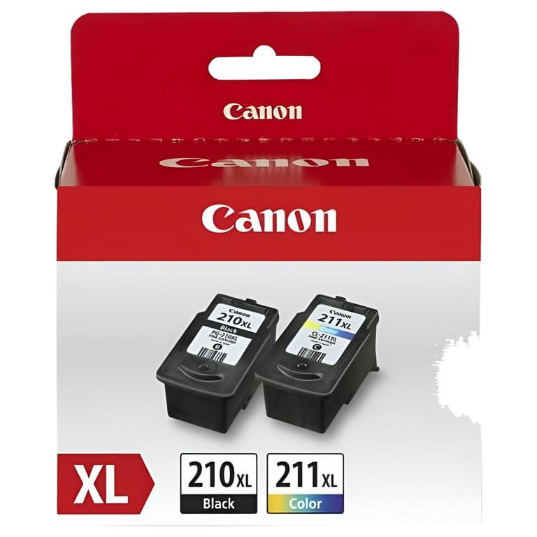 Canon PG-210 XL CL-211 XL Printer Cartridge, Black and Color Ink