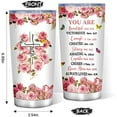 thumbnail image 2 of Christian Gifts for Women - Birthday, Christmas, Religious 20oz Wine Tumbler Set for Mom, Sister, Best Friends, 2 of 6