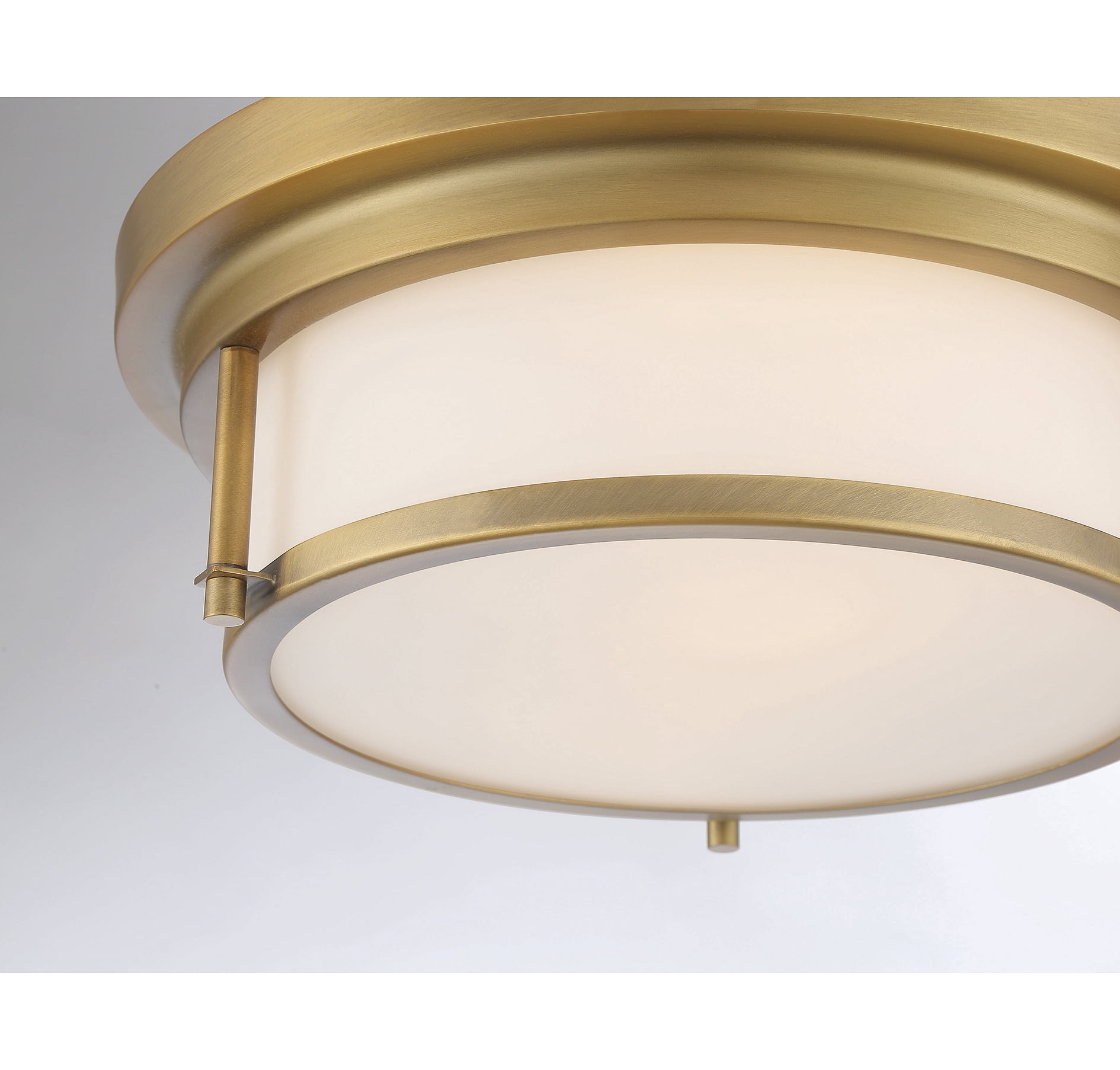 Trade Winds Lighting 2-Light Ceiling Light In Natural Brass