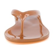 Cushionaire Splash Jelly Flip Flops for Women With Flexible Sole, Soft Footbed Summer Sandals for Women