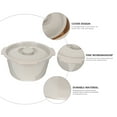 thumbnail image 3 of SEWACC Chaise de Toilette PP Grise Ronde 1 Pcs pour Personnes Handicapées, 3 of 8