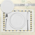 thumbnail image 3 of Ambesonne Afro Place Mats Set of 4, Female Head Portrait, Standard Size, Black Earth Yellow, 3 of 6