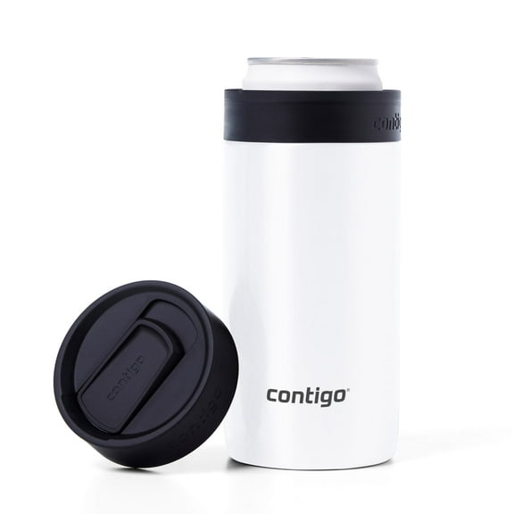 Contigo River North Stainless Steel 2-in-1 Can Cooler and Tumbler with Splash-Proof Lid, 12oz., Sunbeam Gold