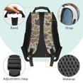 thumbnail image 4 of Yspwyqan Duck Camo Bow School Backpack for Kids Teens, 17 Inch Lightweight Large Capacity with Side Pockets, Double Zipper Fits 15.6 Laptop Bookbag for Elementary Middle High School, 4 of 7