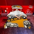 thumbnail image 2 of Erosebridal Boys Gamer Twin Bedding, Video Game Controller Duvet Cover Set, Orange, Gamepad Reversible, 1 Duvet Cover and 1 Pillowcase (No Comforter), 2 of 5