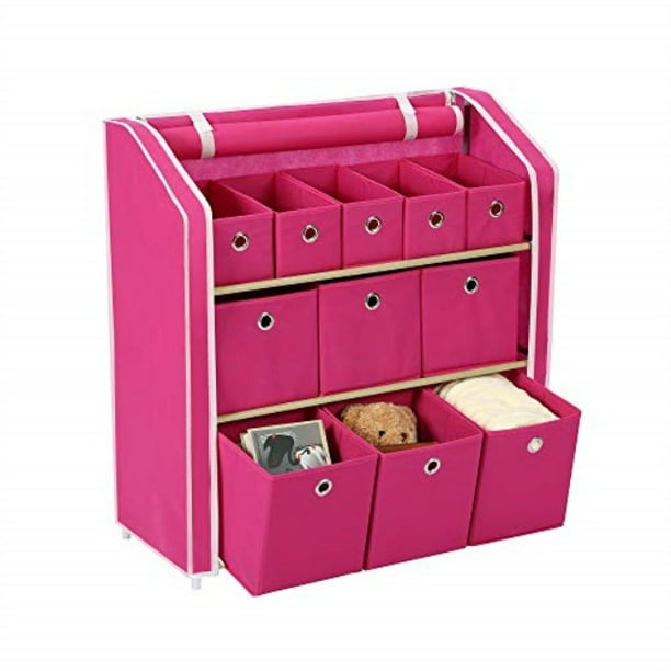 Homebi Multi Bin Storage Shelf 11 Drawers Chest Linen