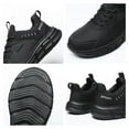 thumbnail image 3 of Hobibear Mens Sneakers Leather Running Shoes Trainers Sneaker Casual Hiking Shoes, 3 of 5