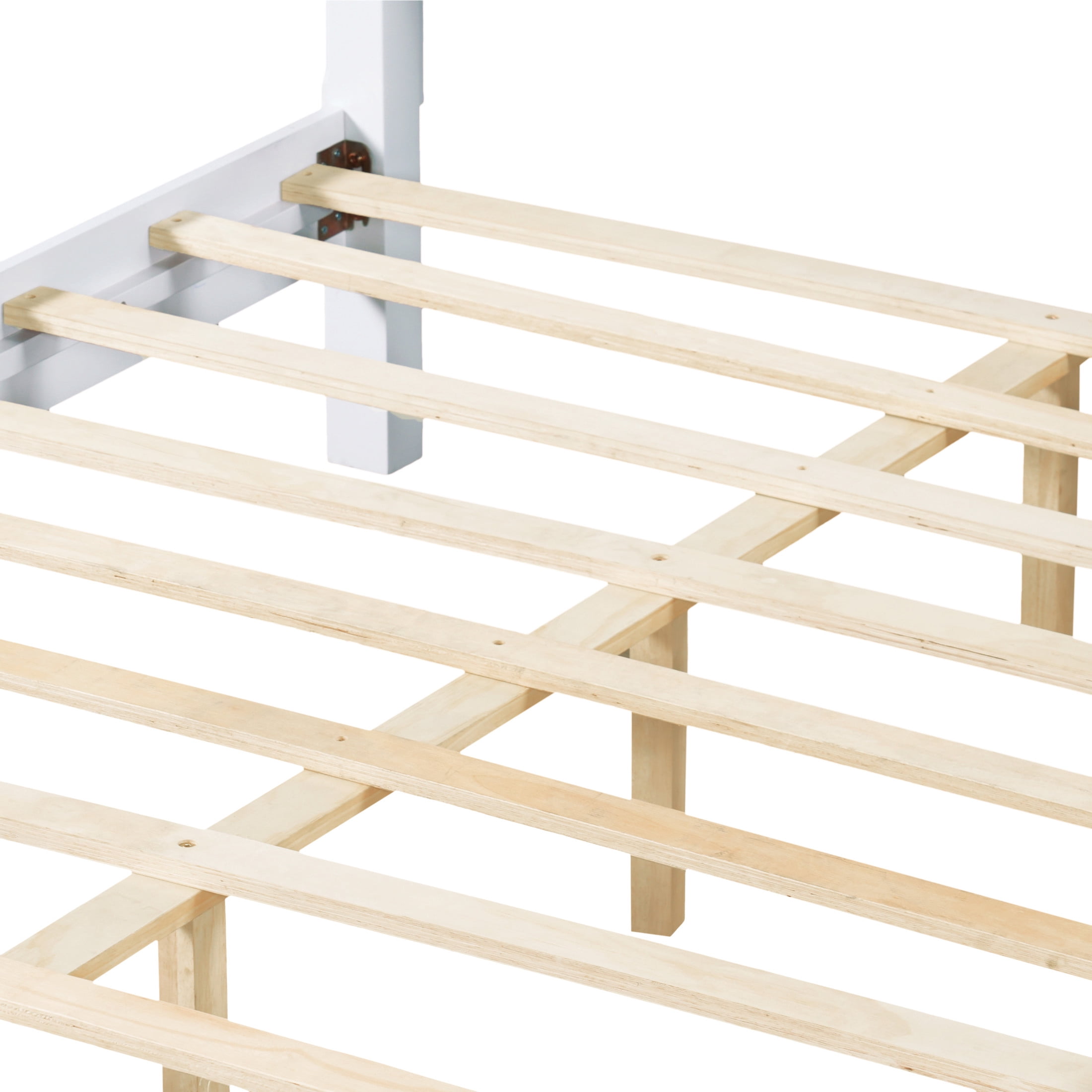 Christopher Knight Home Modern Wooden Queen Bed Frame with Grooved Headboard and Footboard, White