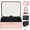 Pink 11.4 Inch, variant on Leather Makeup Case with LED Lighted Mirror 11.4 Inch Travel Makeup Bag Adjustable Brightness in 3 Colors Organizer Artist Storage Bag with Dividers Brush Holder Storage Vanity