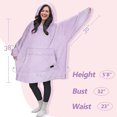thumbnail image 4 of Catalonia Oversized Blanket Hoodie Sweatshirt, Wearable Lounging Fleece Pullover, Gift for Adults Women Men Kids Wife, 4 of 6