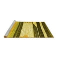 thumbnail image 2 of Ahgly Company Machine Washable Indoor Rectangle Abstract Yellow Contemporary Area Rugs, 5' x 8', 2 of 4