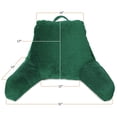 thumbnail image 2 of Clara Clark Backrest with Arms and Pockets- Premium Shredded Memory Foam, Medium, Hunter Green, 2 of 7