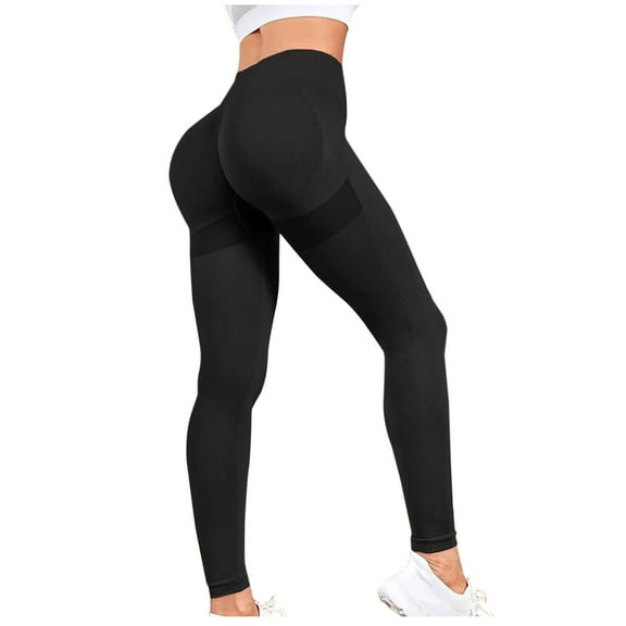 Fashion Plus Size Yoga Pants for Women Solid Color Seamless Hip Lifting Breathable Yoga Suit With Tight Fitting High Waisted Sports Bottom Fitness Pants 50% off Clearance!