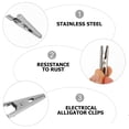 thumbnail image 4 of 8pcs Alligator Clips Household Electrical Test Tools Stainless Steel Alligator Clips, 4 of 9
