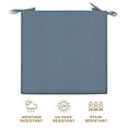 thumbnail image 5 of Heathered Solid Blue Premium Dining Seat Cushion (2-Pack), 5 of 8