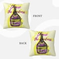 thumbnail image 3 of ZICANCN Wine Bottle Creative Patterns Throw Pillow Covers, Bed Couch Sofa Knit Decorative Pillow Covers for Living Room Farmhouse, 16"x16", 3 of 8