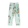 thumbnail image 4 of Daiia World Travel Map Men's Sleep Pant with Pockets and Drawstring,Pajama Pants-X-Large, 4 of 9